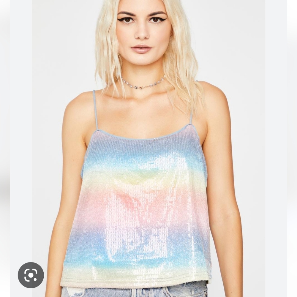 Fourteen & 9th Unicorn Sundae Sequin Cami